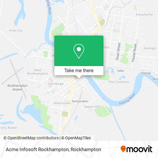 Mapa Acme Infosoft Rockhampton
