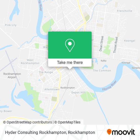 Hyder Consulting Rockhampton map