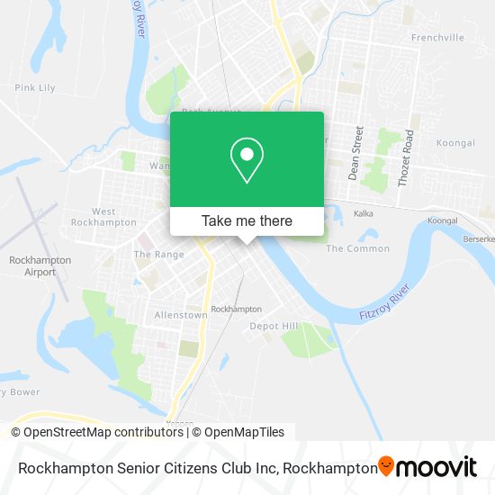 Mapa Rockhampton Senior Citizens Club Inc