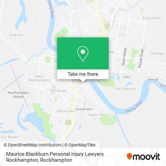 Mapa Maurice Blackburn Personal Injury Lawyers Rockhampton