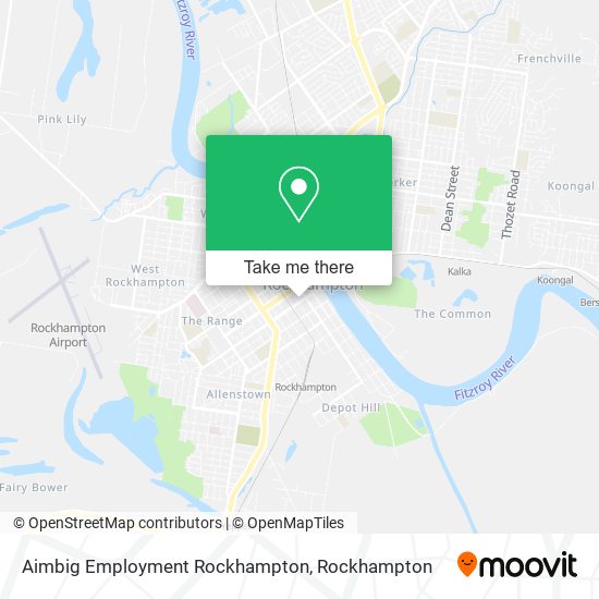 Mapa Aimbig Employment Rockhampton