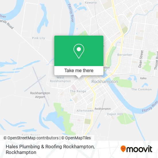 Mapa Hales Plumbing & Roofing Rockhampton