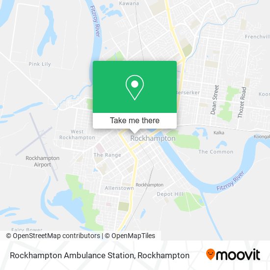 Rockhampton Ambulance Station map