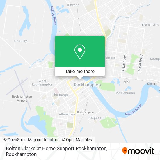 Bolton Clarke at Home Support Rockhampton map