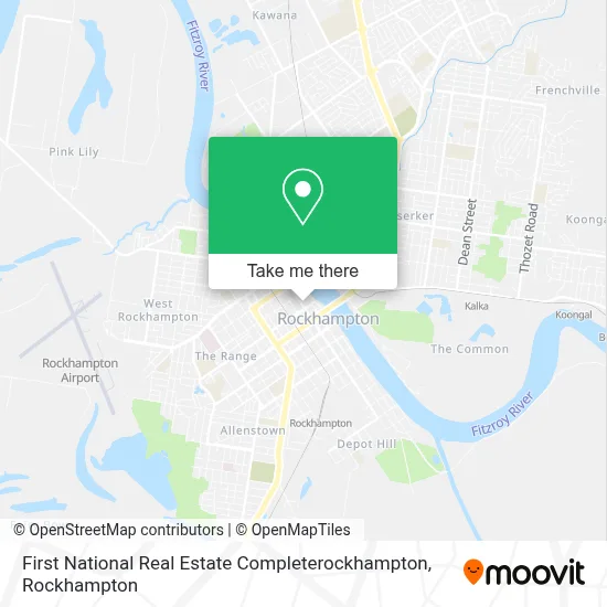Mapa First National Real Estate Completerockhampton