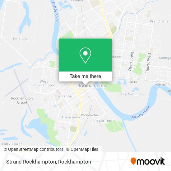 Strand Rockhampton map