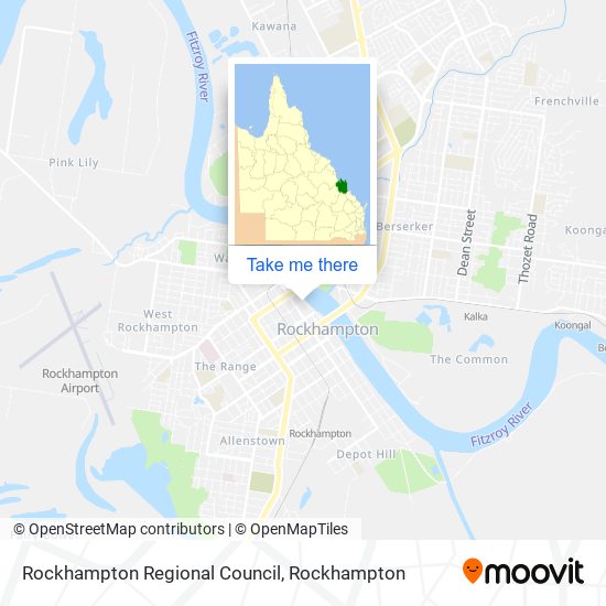 Mapa Rockhampton Regional Council