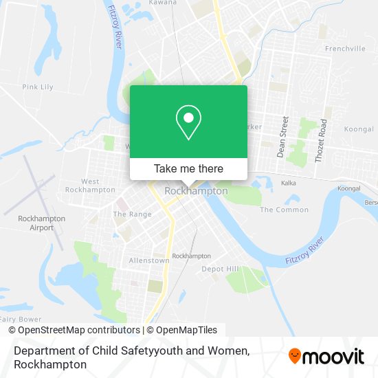 Department of Child Safetyyouth and Women map