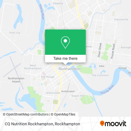 CQ Nutrition Rockhampton map