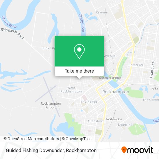 Guided Fishing Downunder map