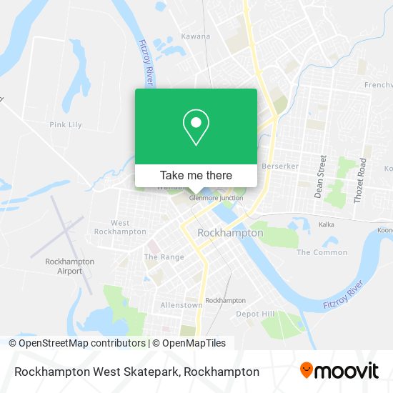 Rockhampton West Skatepark map