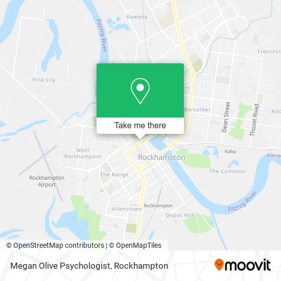 Megan Olive Psychologist map
