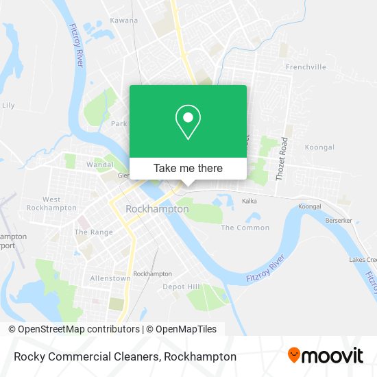 Rocky Commercial Cleaners map