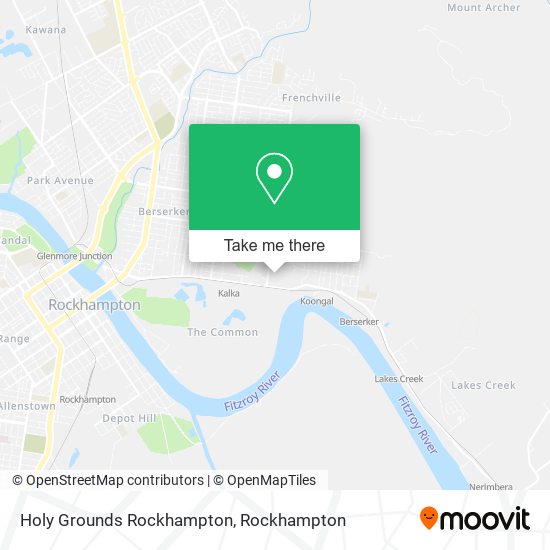 Holy Grounds Rockhampton map