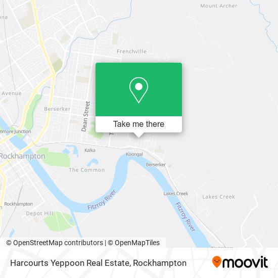 Harcourts Yeppoon Real Estate map
