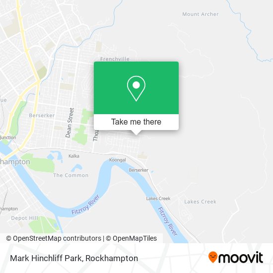 Mark Hinchliff Park map