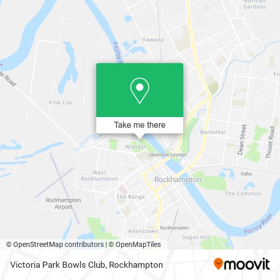 Victoria Park Bowls Club map