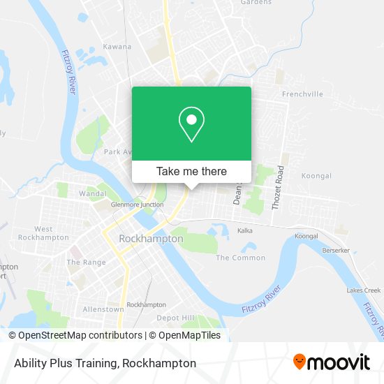 Ability Plus Training map