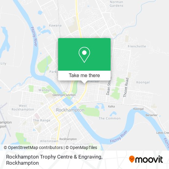 Rockhampton Trophy Centre & Engraving map