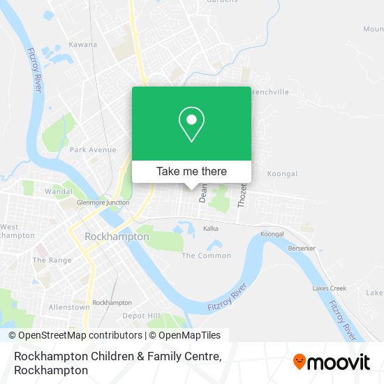 Mapa Rockhampton Children & Family Centre