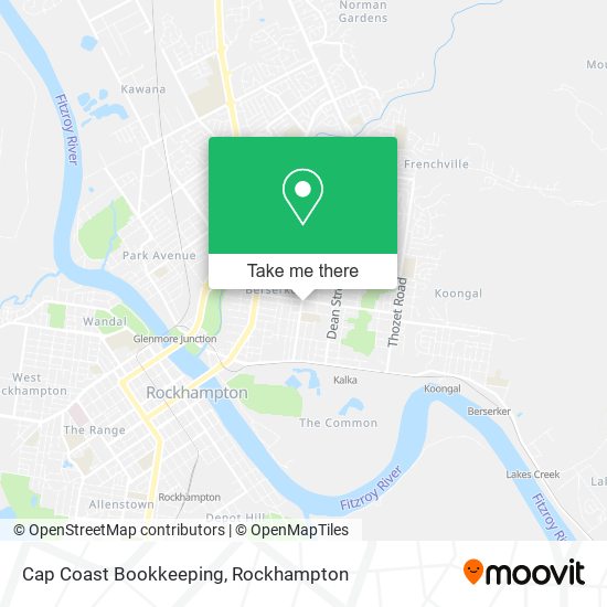 Cap Coast Bookkeeping map