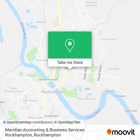 Meridian Accounting & Business Services Rockhampton map