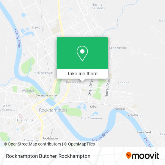 Rockhampton Butcher map
