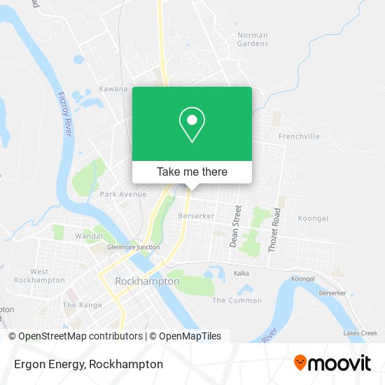 Mapa Ergon Energy