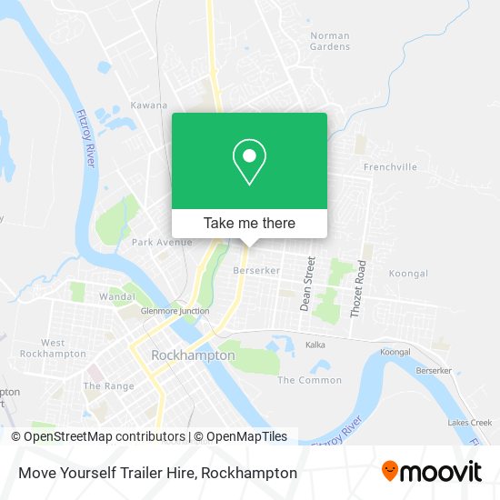 Move Yourself Trailer Hire map