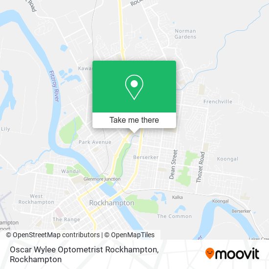 Mapa Oscar Wylee Optometrist Rockhampton