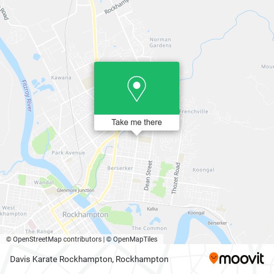 Davis Karate Rockhampton map