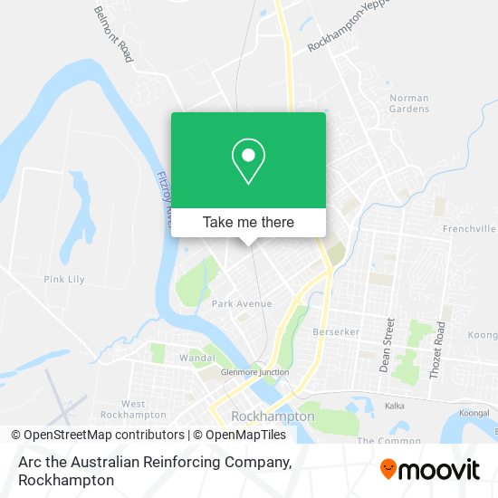 Arc the Australian Reinforcing Company map