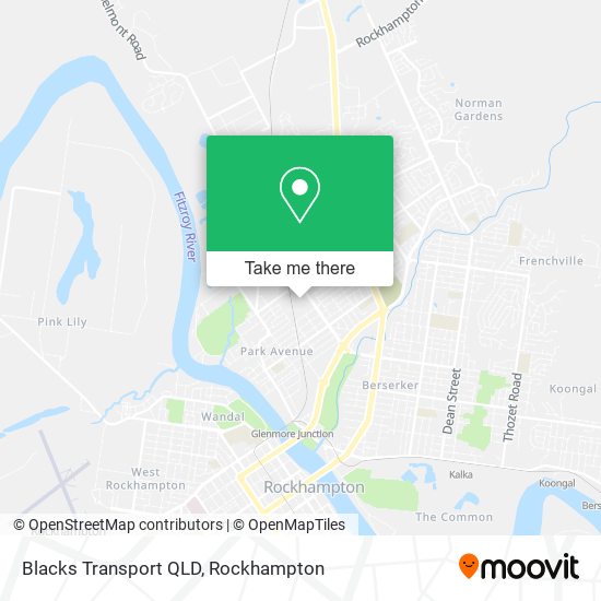 Blacks Transport QLD map