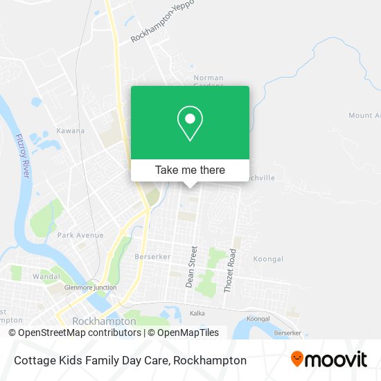 Mapa Cottage Kids Family Day Care