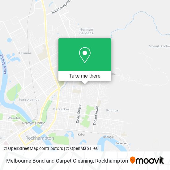 Melbourne Bond and Carpet Cleaning map