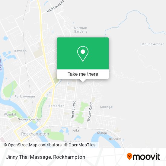 Jinny Thai Massage map