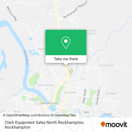 Clark Equipment Sales North Rockhampton map