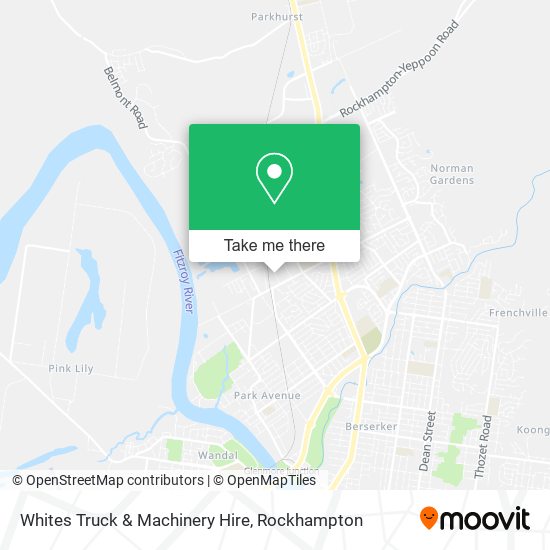 Whites Truck & Machinery Hire map