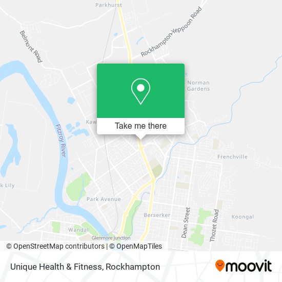 Mapa Unique Health & Fitness