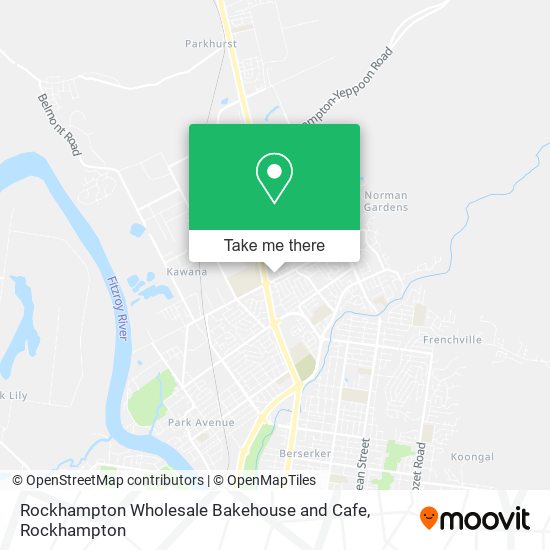 Mapa Rockhampton Wholesale Bakehouse and Cafe