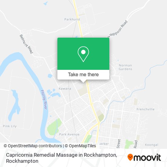 Capricornia Remedial Massage in Rockhampton map