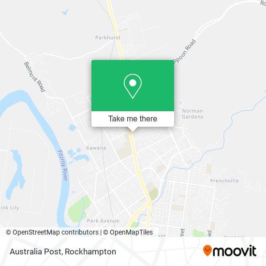 Mapa Australia Post