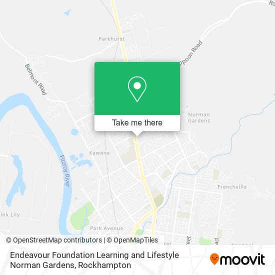 Endeavour Foundation Learning and Lifestyle Norman Gardens map