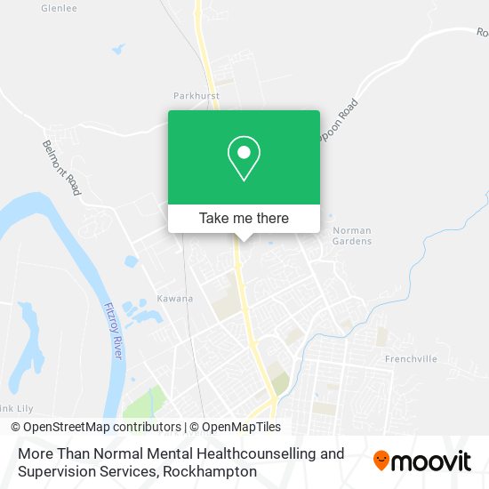 Mapa More Than Normal Mental Healthcounselling and Supervision Services