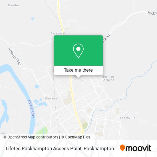 Mapa Lifetec Rockhampton Access Point