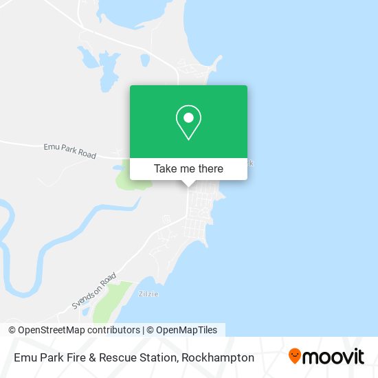 Mapa Emu Park Fire & Rescue Station