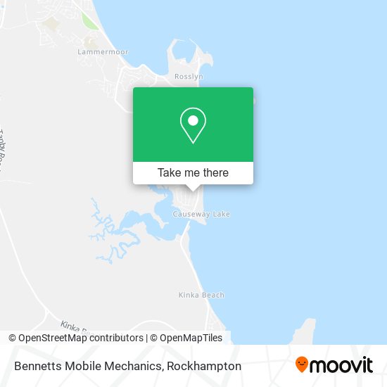 Bennetts Mobile Mechanics map