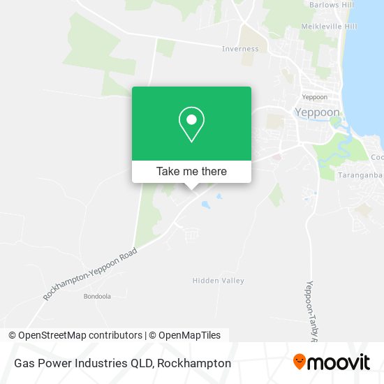 Mapa Gas Power Industries QLD