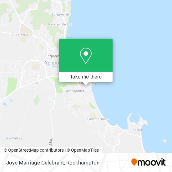 Joye Marriage Celebrant map