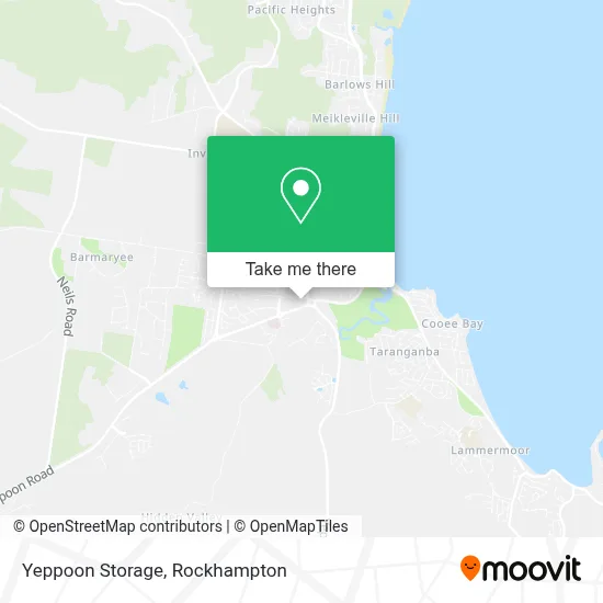 Mapa Yeppoon Storage